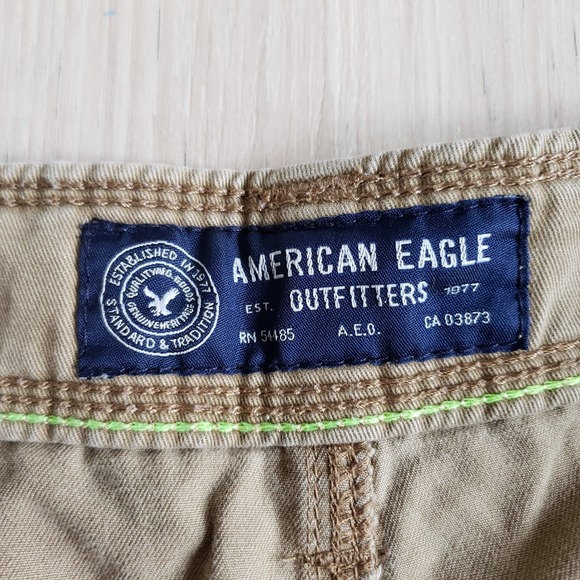 American Eagle Shorts Mens 30 Khaki Cargo Classic - Picture 3 of 9